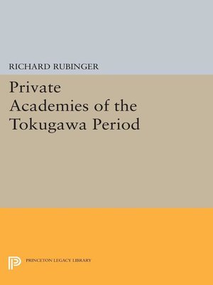 cover image of Private Academies of the Tokugawa Period